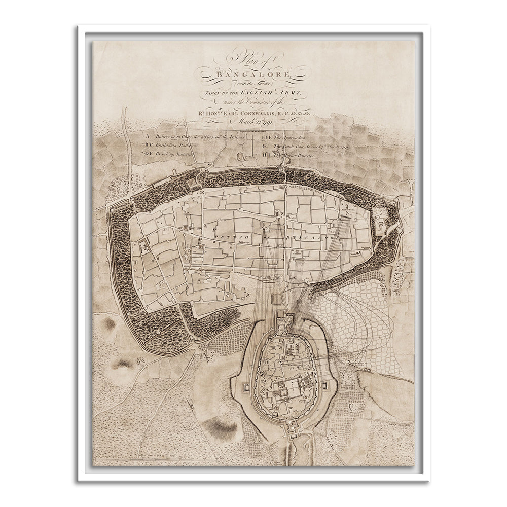 Map of Bangalore [1791]