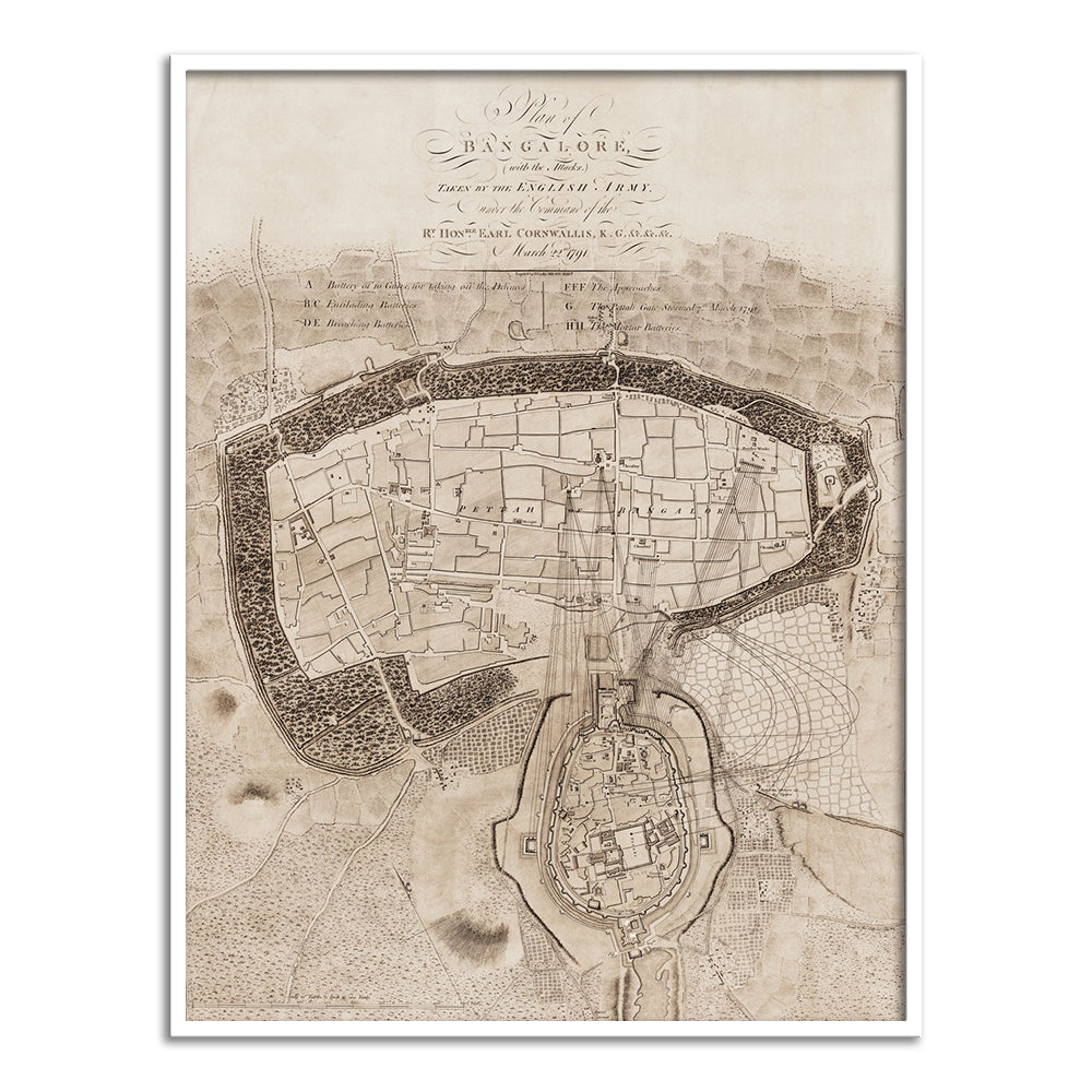 Map of Bangalore [1791]